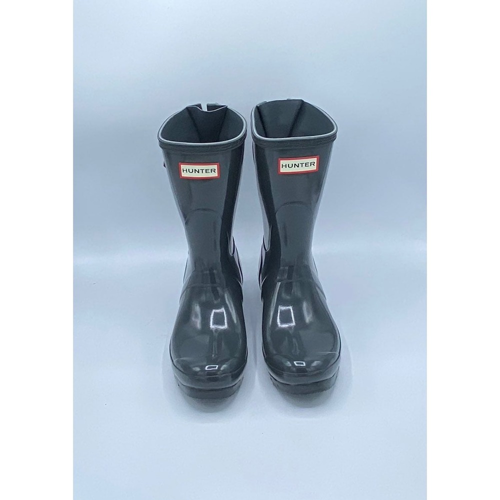 6W‎ - [NEW] Women's Hunter Short Back Adjustable Gloss Rain Boots WFS1013RGL - Picture 4 of 7